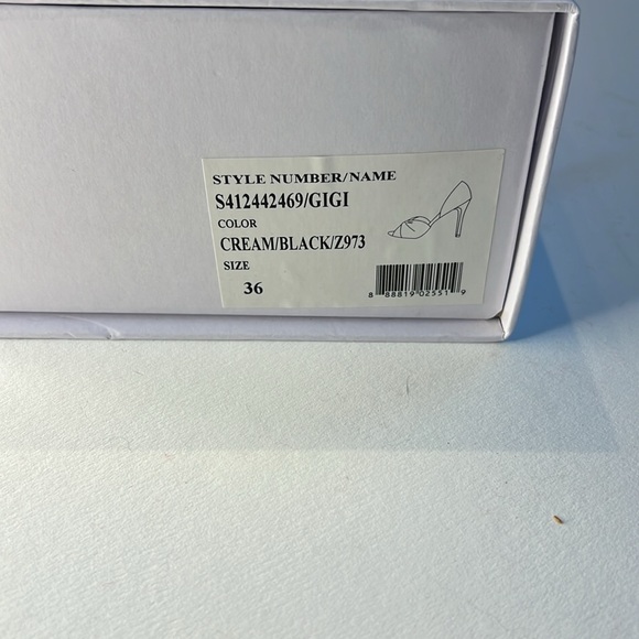 Alice + Olivia Gigi Peep Toe Snake Embossed Pumps EU 36 - Picture 9 of 10